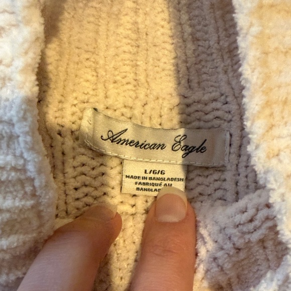 American Eagle Outfitters Cream Cowl Neck Sweater - Picture 3 of 4